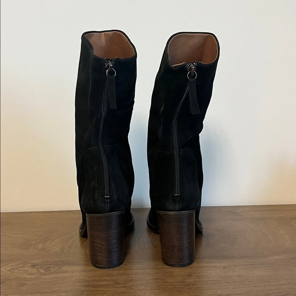 Free People Elle Block Heel Boots Black US 11